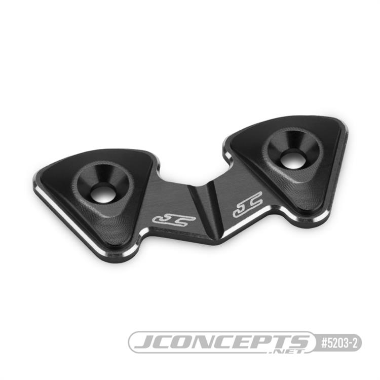 JConcepts Team Associated RC10B7 One-Piece Aluminum Wing Mount Button (Black)