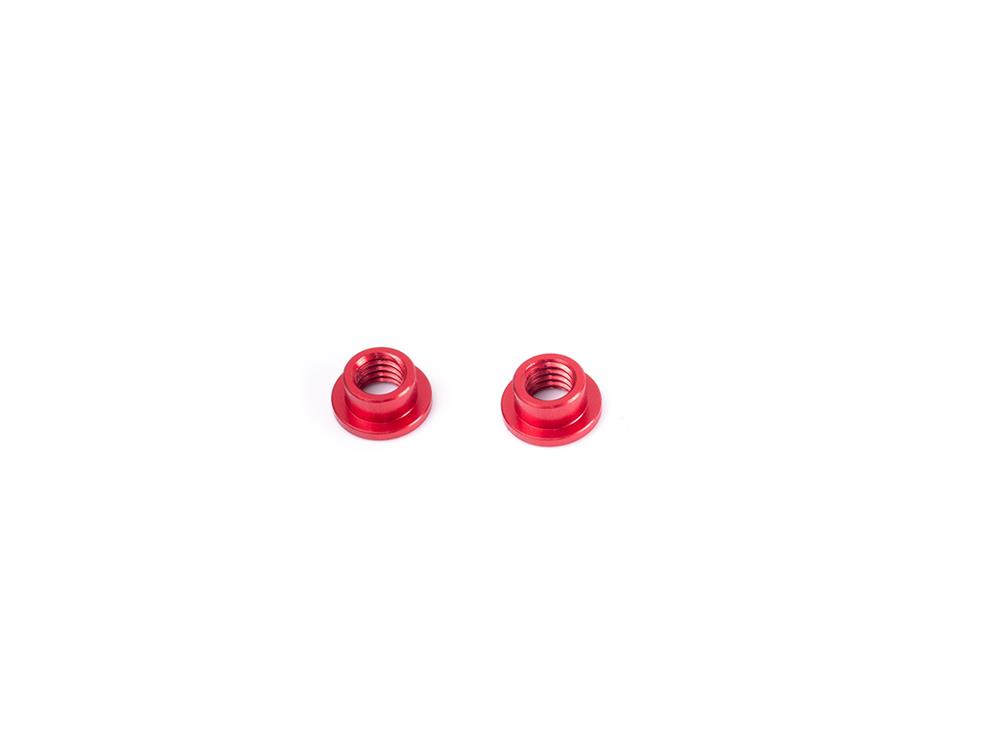 INFINITY ALU FLANGE COLLAR M3x4x2.5mm (Red/2pcs)