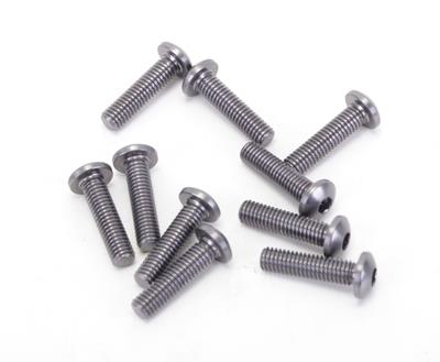 Alloy Button Head Hex Screws M3 x 12 pk10