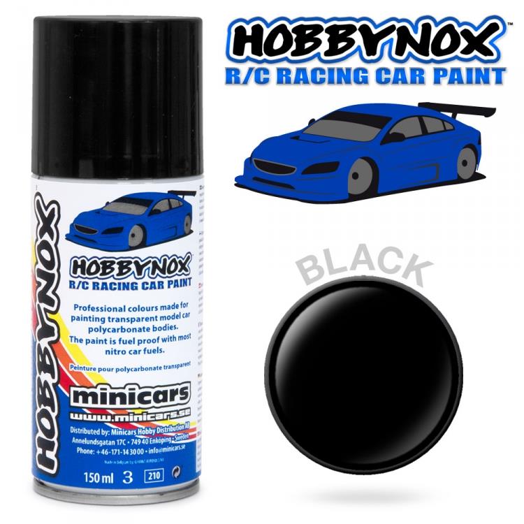 Black R/C Racing Spray Paint 150 ml