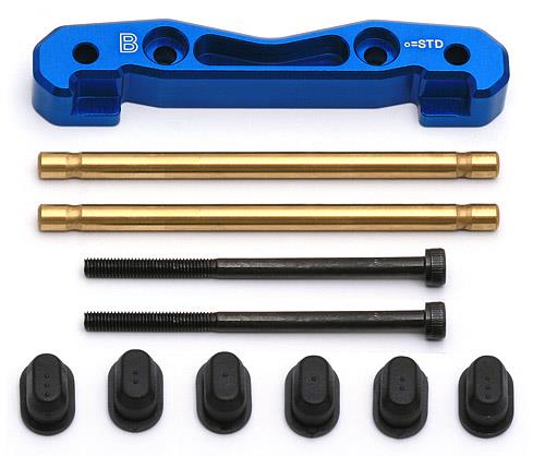 RC8B Suspension B-plate with pins