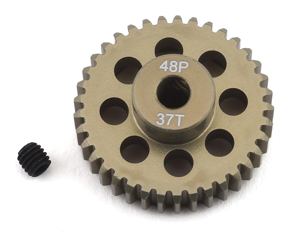 ProTek RC 48P Lightweight Hard Anodized Aluminum Pinion Gear (3.17mm Bore) (37T)