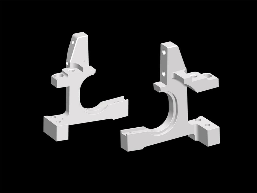 Bearingblock fr low L+R Magnesium SRX8 GT