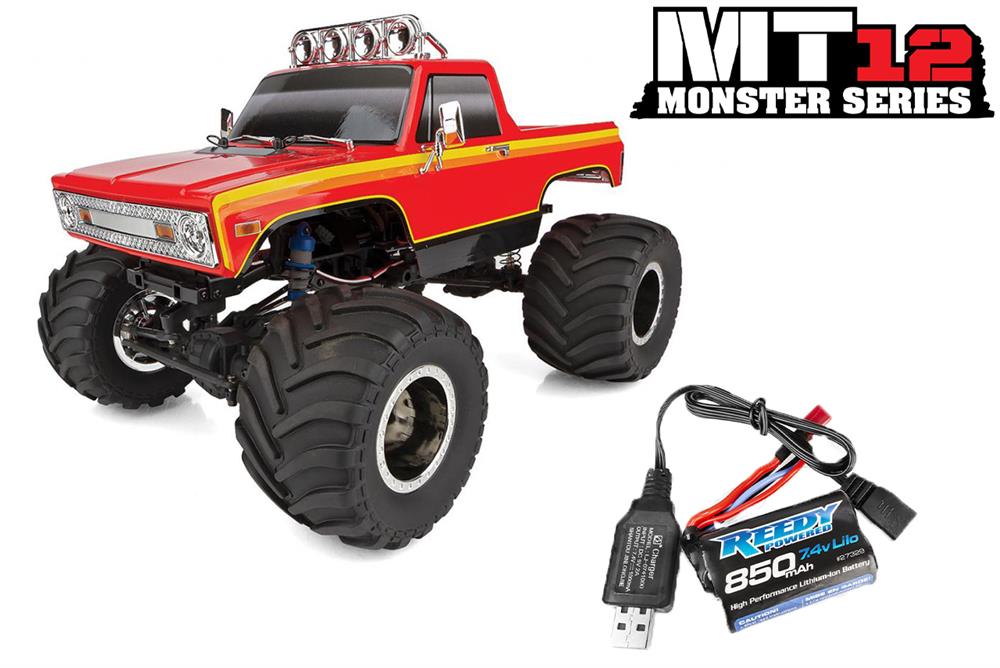 MT12 Monster Truck Red RTR Combo