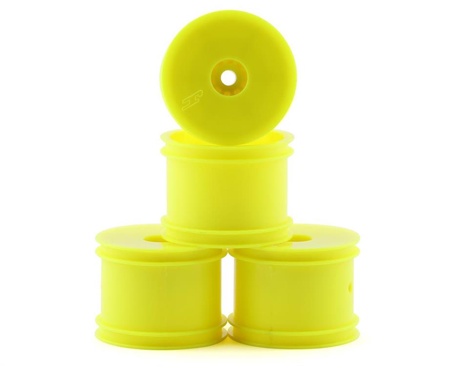 JConcepts Losi Mini-T 2.0 Mono Wheel Set (Yellow) (4)