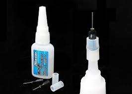 EXP Tire glue(0.6oz,Fast type 5-7sec) w/ two stainless extension nozzles and silicone tubes