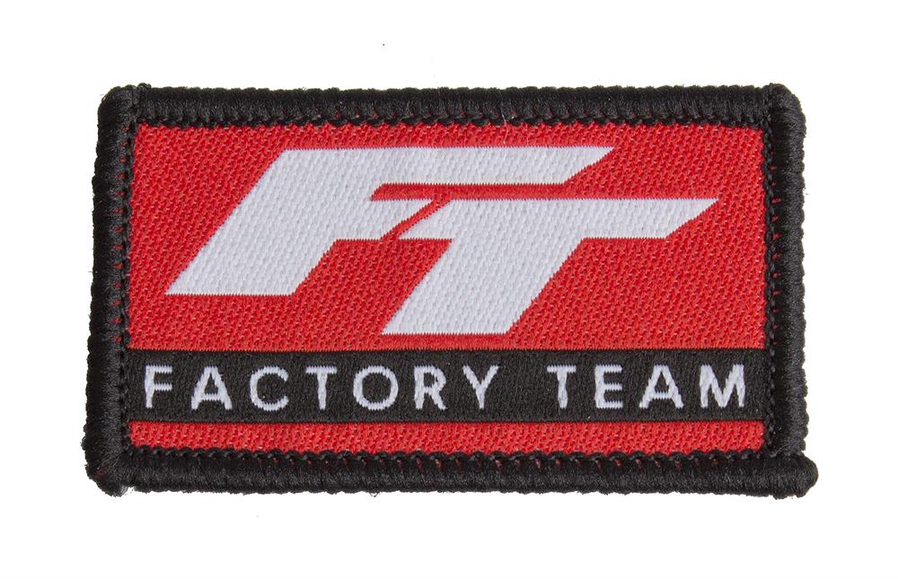 factory team logo tygetikett/tyglapp