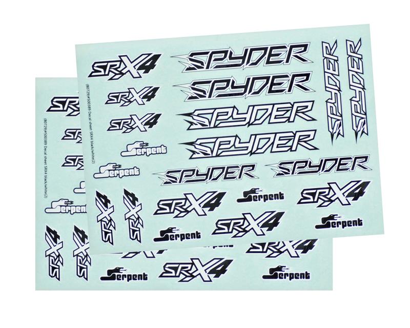 Decal sheet SRX4 black/white (2)