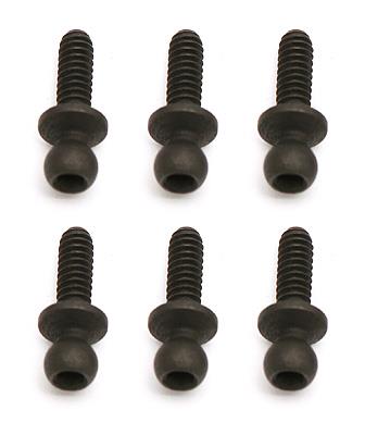 Ballstuds, short neck, black, .30 in. Broached.