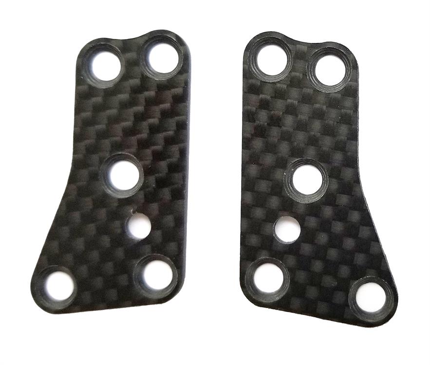 RC8B3.2 FT Front Upper Suspension Arm Inserts, carbon fiber, 1.2mm