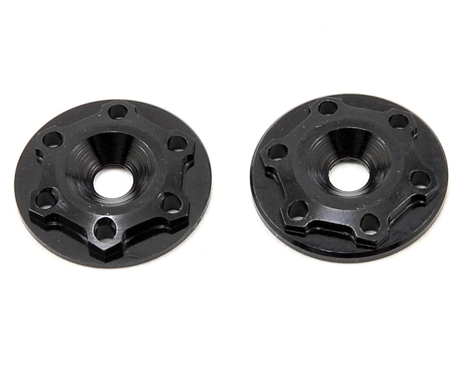 JConcepts Aluminum "Finnisher" Wing Button (Black) (2)