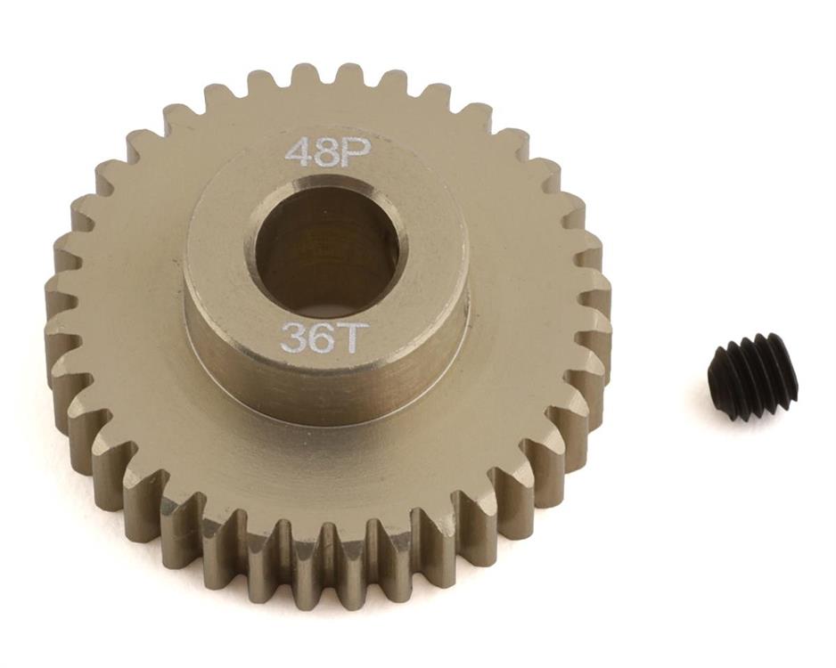 ProTek RC 48P Lightweight Hard Anodized Aluminum Pinion Gear (5.0mm Bore) (36T)