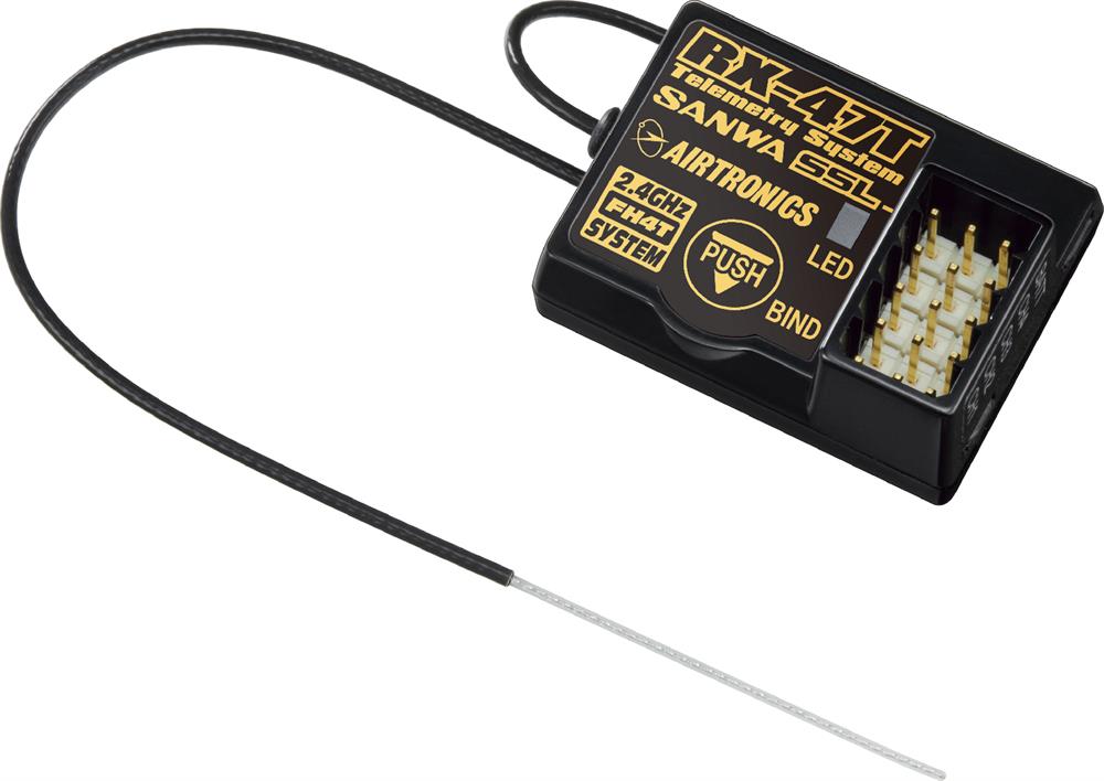 mottagare Sanwa RX-47T (2.4GHz, 4-Channel, FHSS-4) Telemetry Receiver
