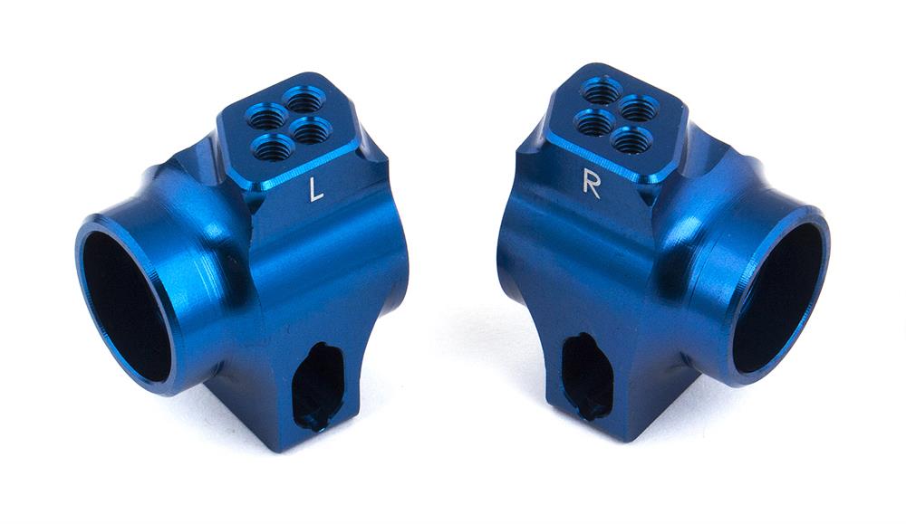 RC10B6 FT Blue Aluminum Rear Hubs