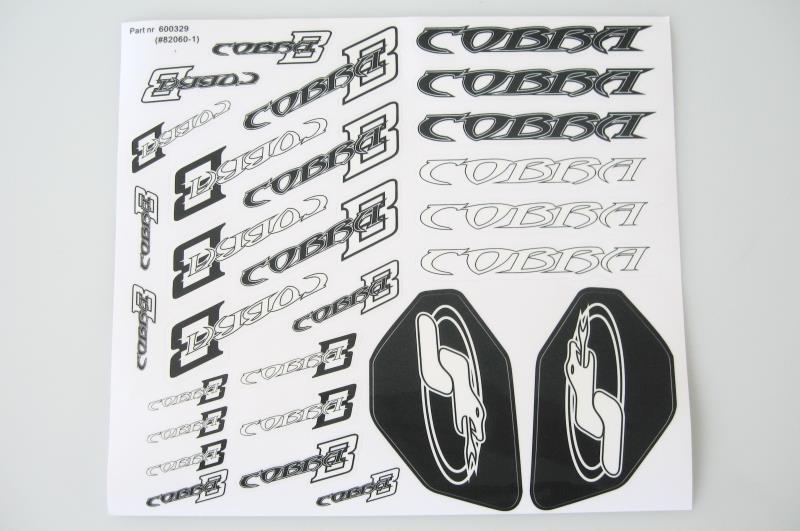 Decal sheet S811 black/white (2)