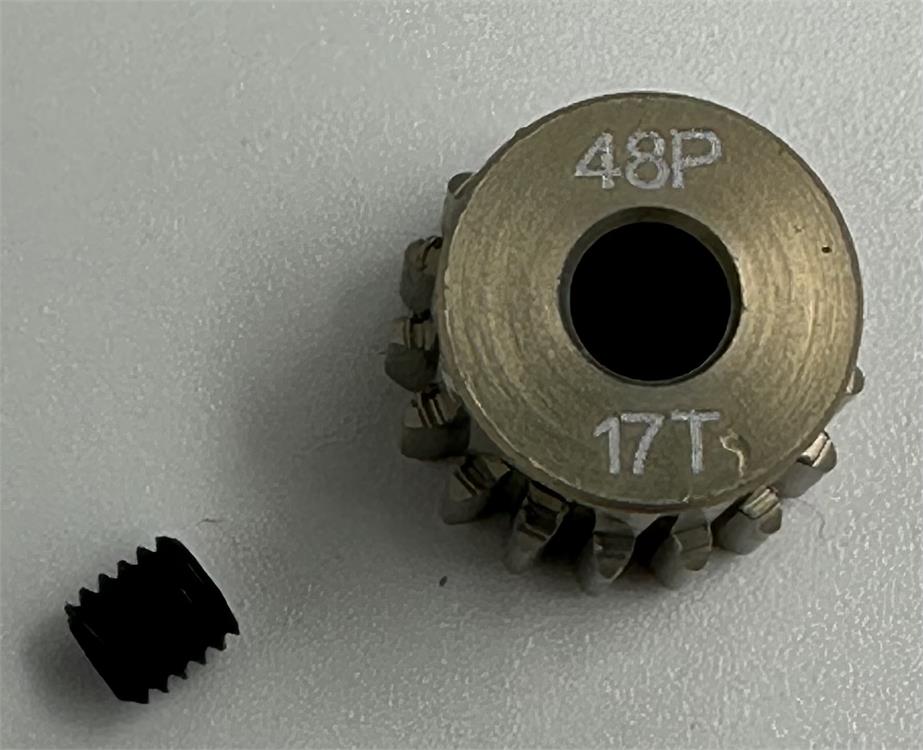 FAST1 Pinion Gear  48P 5-pack, 17T  för 1:10, 3,175mm shaft (7075 hard）