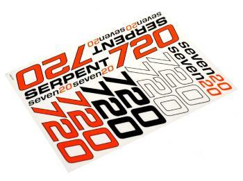 Serpent 720 A5 decal sheet