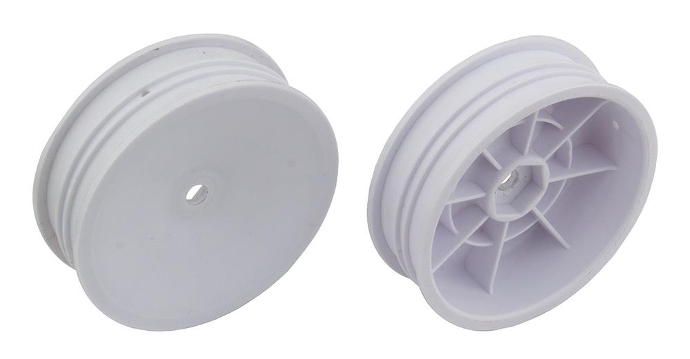 2WD Slim Front Wheels, 2.2 in, 12 mm Hex, white