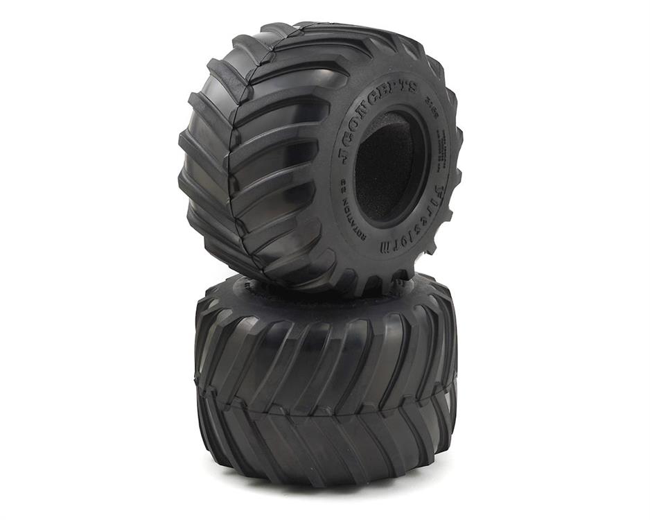 JConcepts 2.6" Firestorm Monster Truck Tires (2) (Blue)