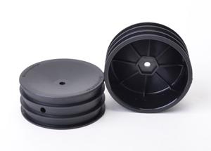 Wheel; Hex Front - Black - 2wd - pr Wheel; Hex Front - Black - 2wd - pr