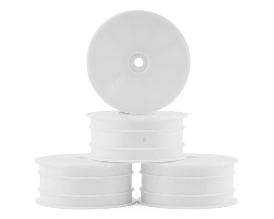 JConcepts 12mm Hex Mono 2.2 4WD Front Buggy Wheels (4) (White)