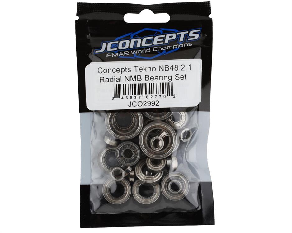 JConcepts Tekno NB48 2.1 Radial NMB Bearing Set (32)