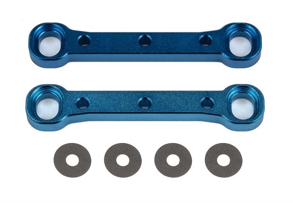 SR7 Arm Mounts A & B, blue aluminum