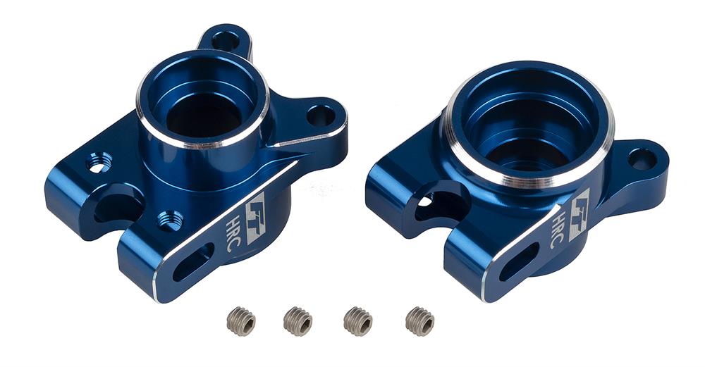 RC10B7 FT Rear Hub Set, HRC, blue