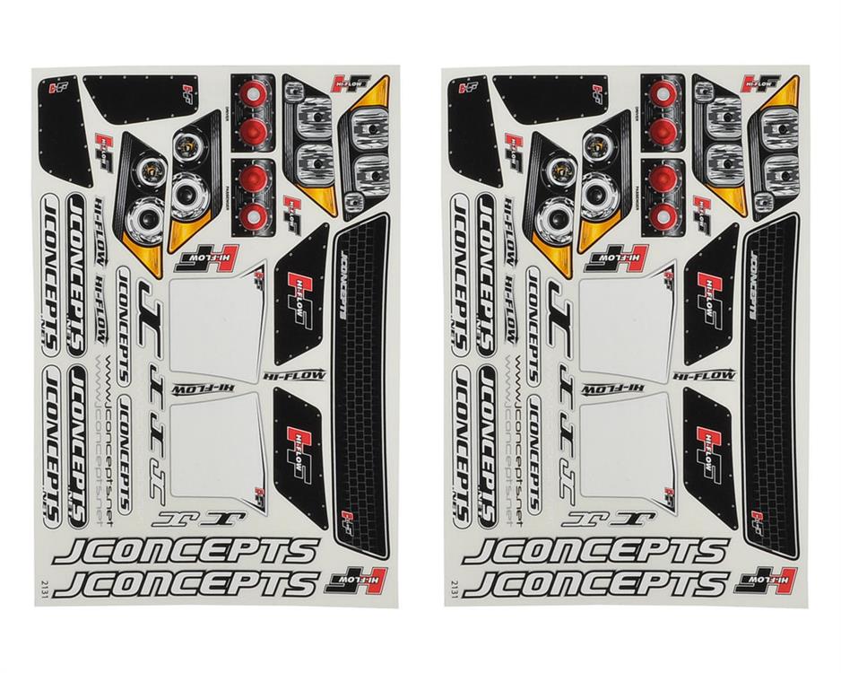 JConcepts SCT Hi-Flow Decal Sheet (2)