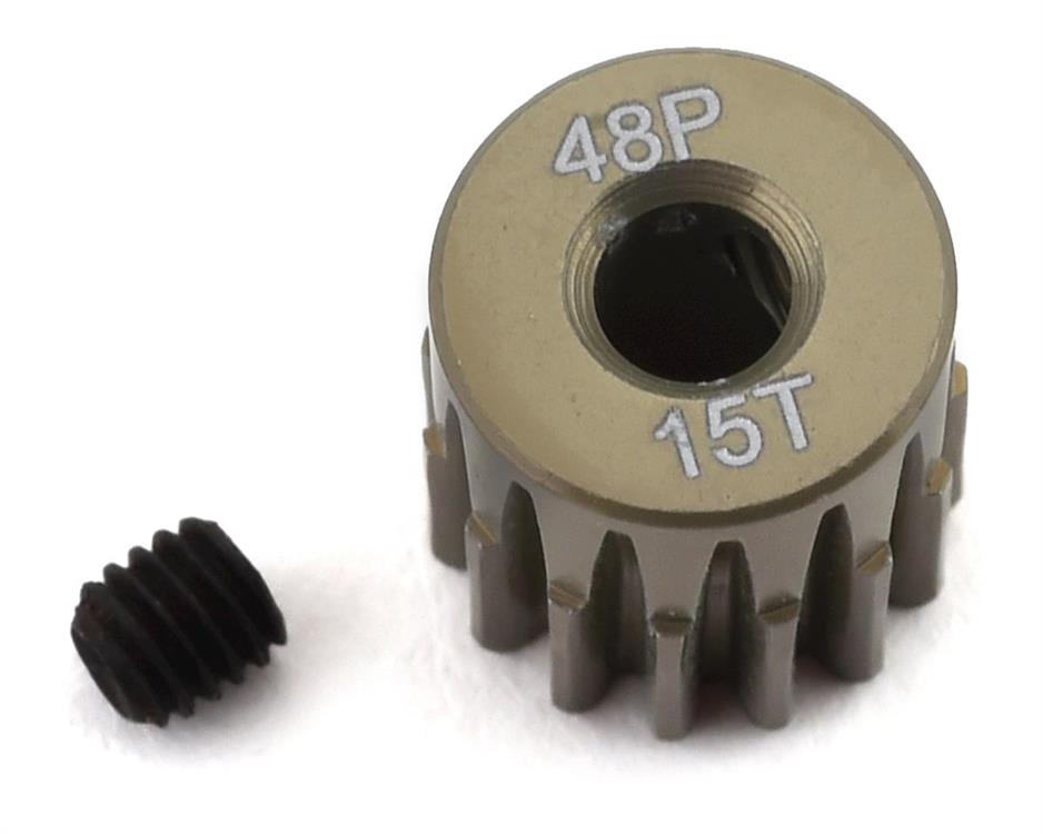 ProTek RC 48P Lightweight Hard Anodized Aluminum Pinion Gear (3.17mm Bore) (15T)