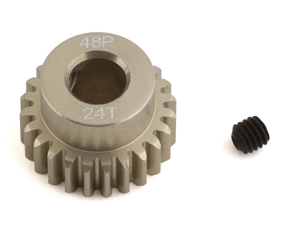 ProTek RC 48P Lightweight Hard Anodized Aluminum Pinion Gear (5.0mm Bore) (24T)