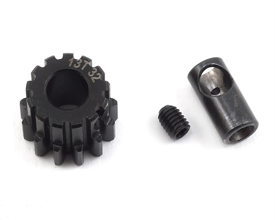 ProTek RC Steel 32P Pinion Gear w/3.17mm Reducer Sleeve (Mod .8) (5mm Bore) (13T)