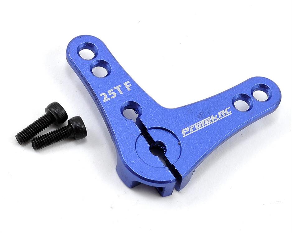 Aluminum L-Shaped Clamping Servo Horn (Blue) (25T)