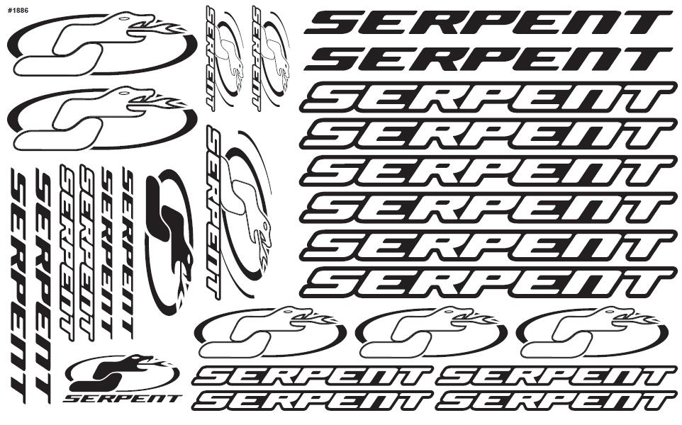 Decal sheet 1/10 black-white (2)