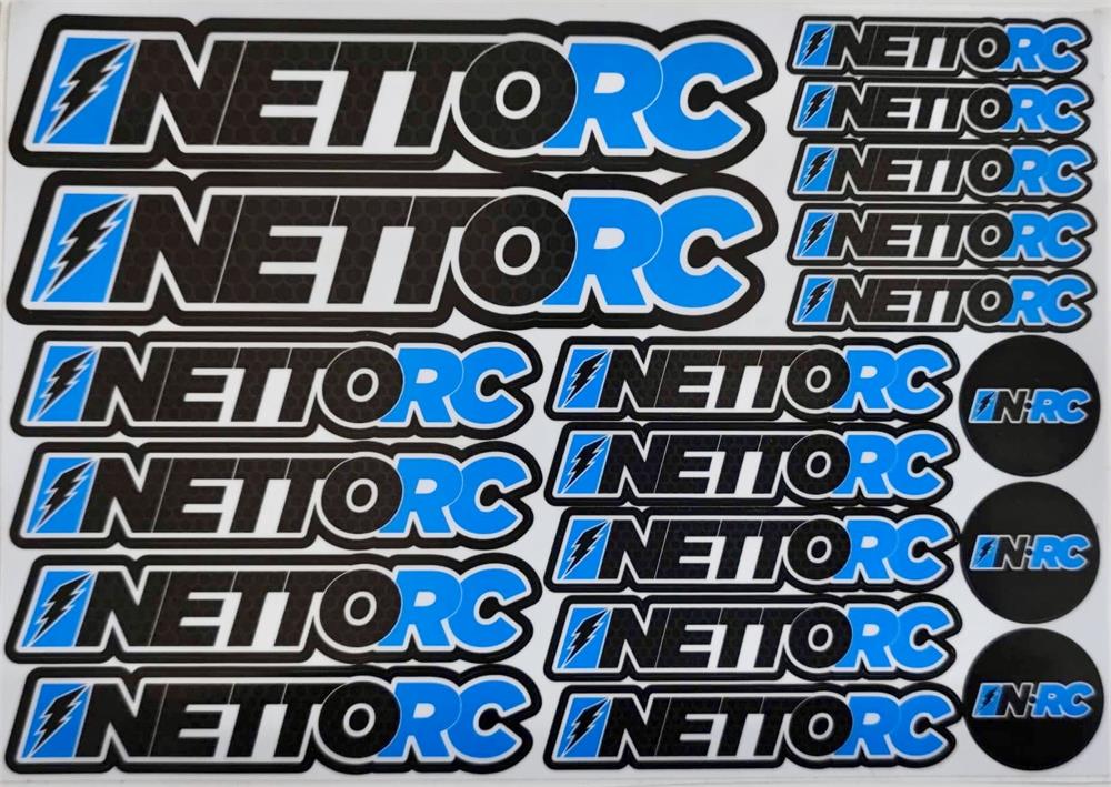 NettoRC Sticker Black/Blue 2021 Dekaler A5