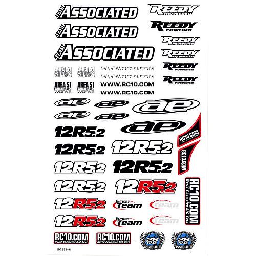 RC12R5.2 Decal Sheet