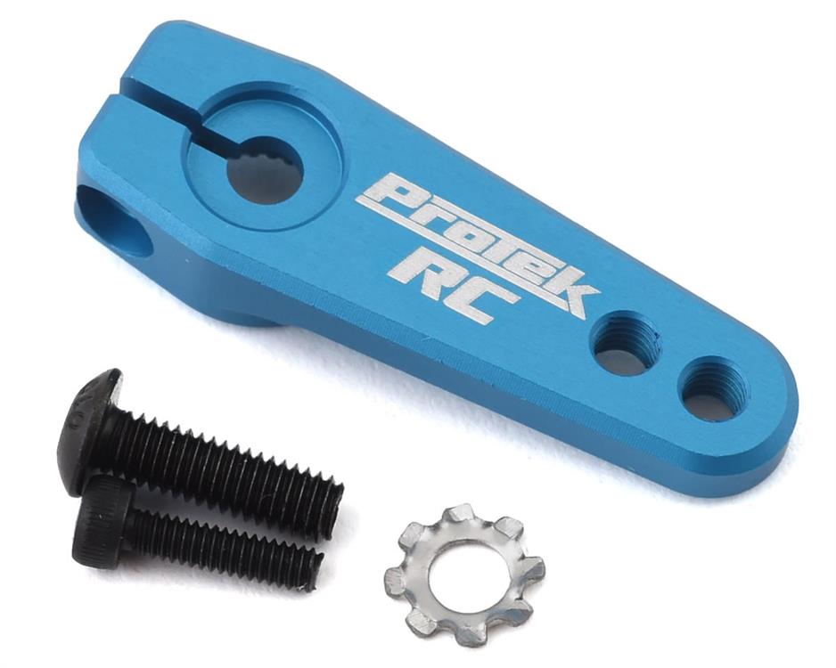 ProTek RC Aluminum Flat Clamping Servo Horn (Blue) (25T-ProTek)