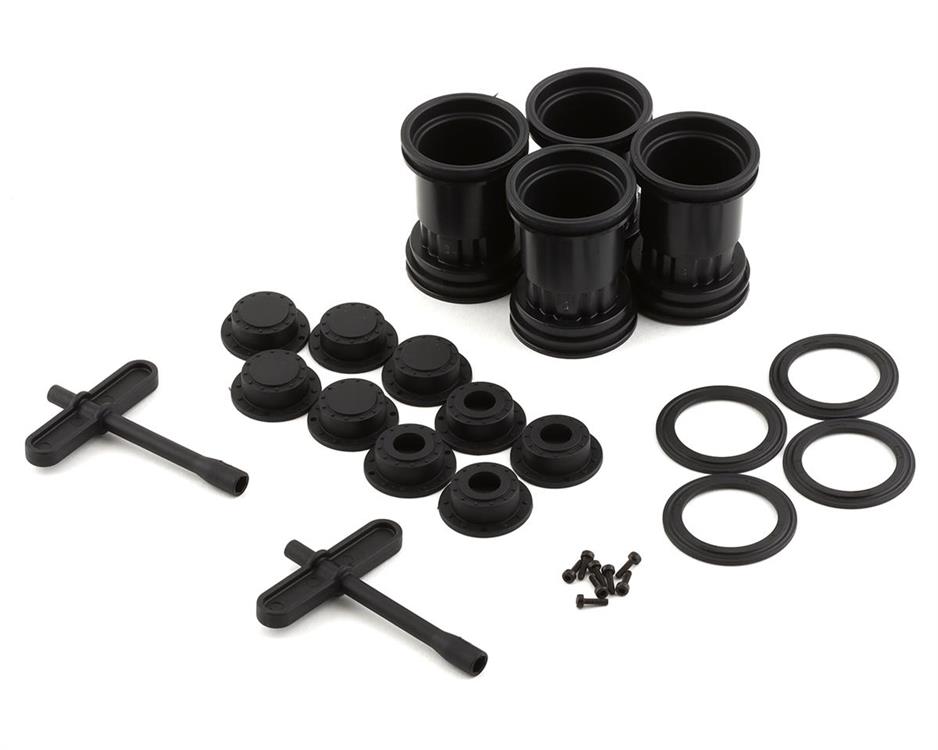 JConcepts Tribute 1/24th Mini Monster Truck Wheels (Black) (4)