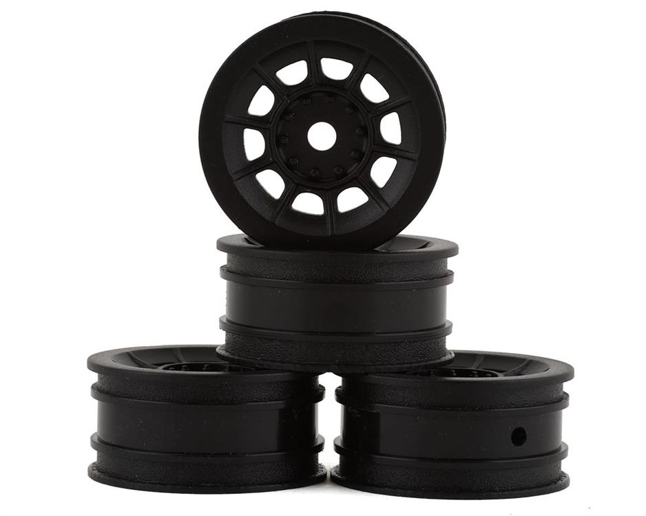 JConcepts Axial SCX24 Hazard 1.0" 1/24 Crawler Wheels (Black) (4)