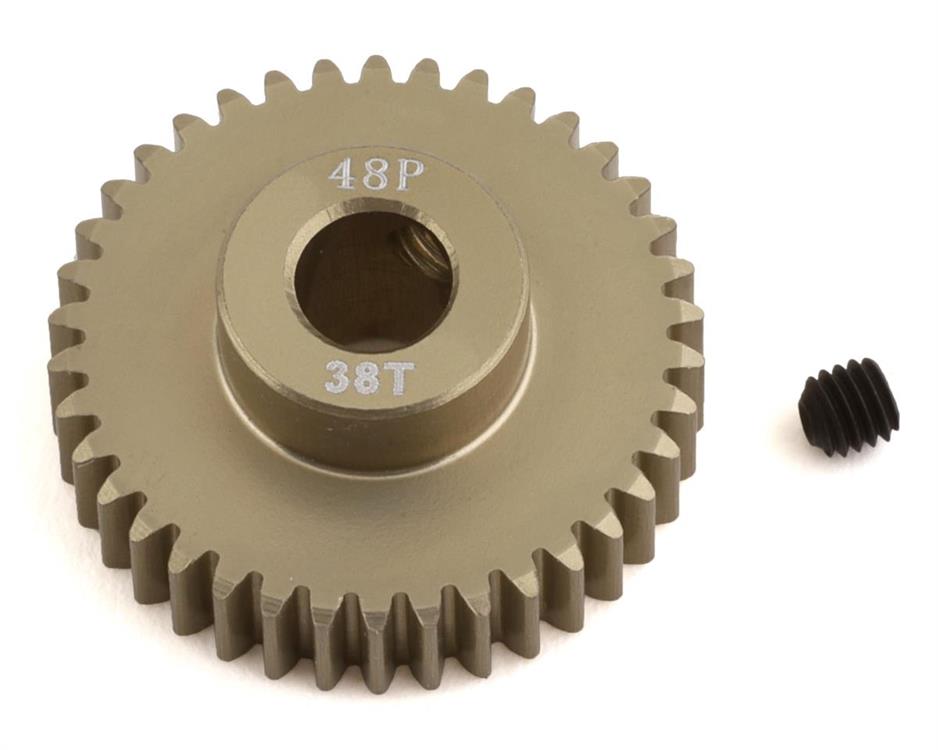 ProTek RC 48P Lightweight Hard Anodized Aluminum Pinion Gear (5.0mm Bore) (38T)