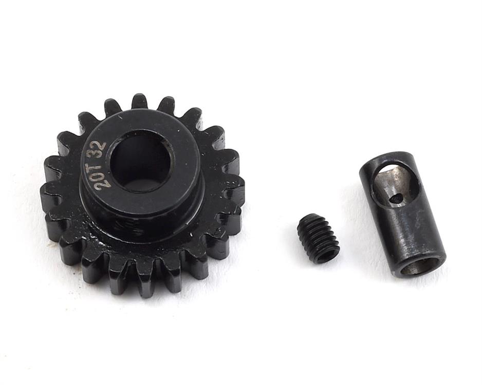 ProTek RC Steel 32P Pinion Gear w/3.17mm Reducer Sleeve (Mod .8) (5mm Bore) (20T)