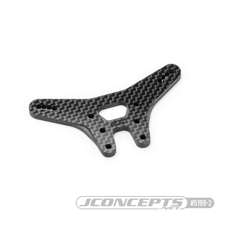 JConcepts RC10B7 Carbon Fiber Rear Shock Tower (Black)