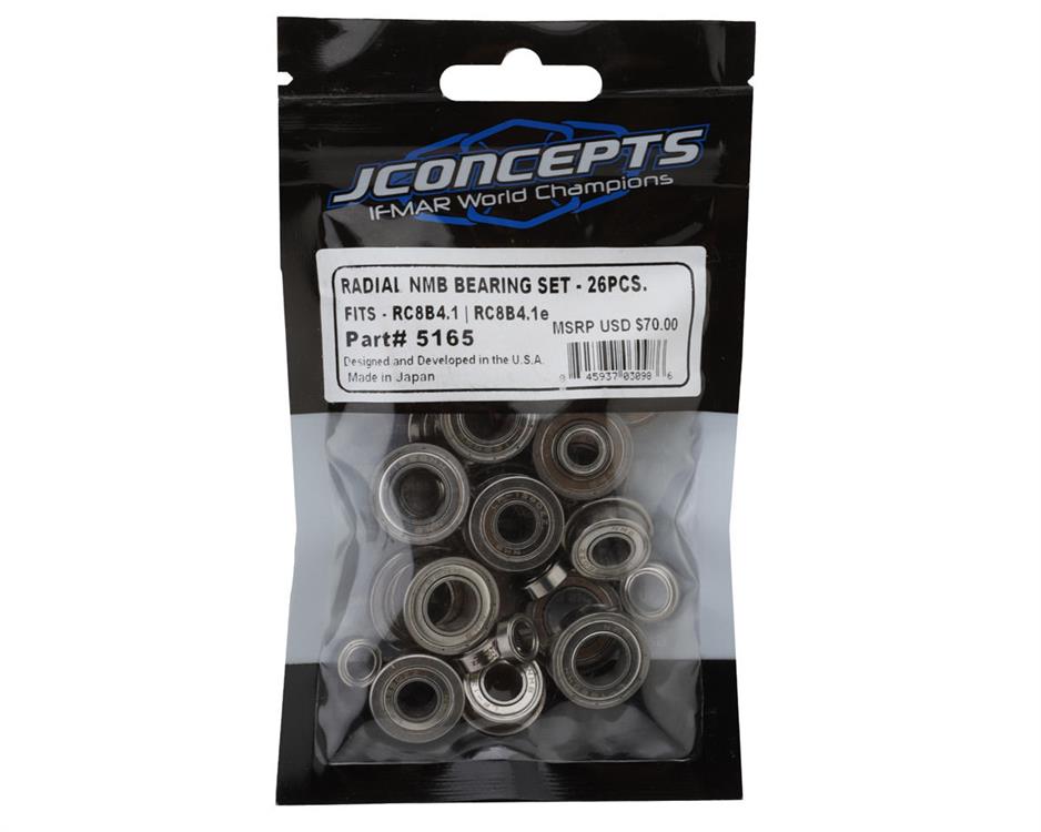 JConcepts Team Associated RC8B4.1/RC8B4.1e Radial NMB Ball Bearings Set (26)