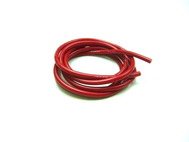 Cable 100cm soft-silicone Red 14