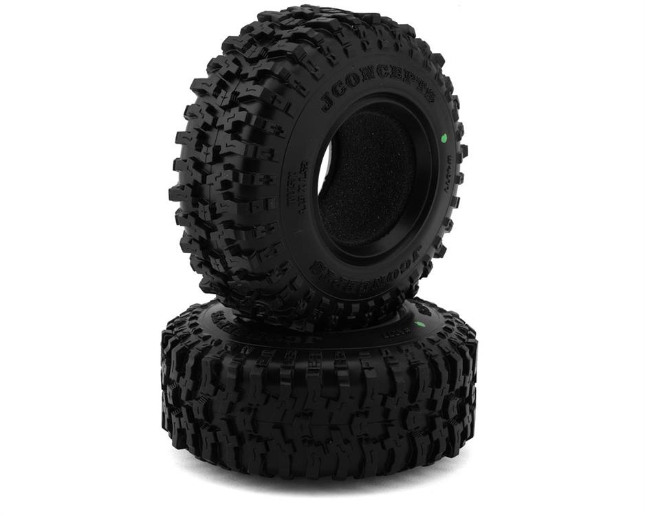 JConcepts Tusk 1.9" All Terrain Crawler Tires (2) (4.19" - Class 1) (Green)