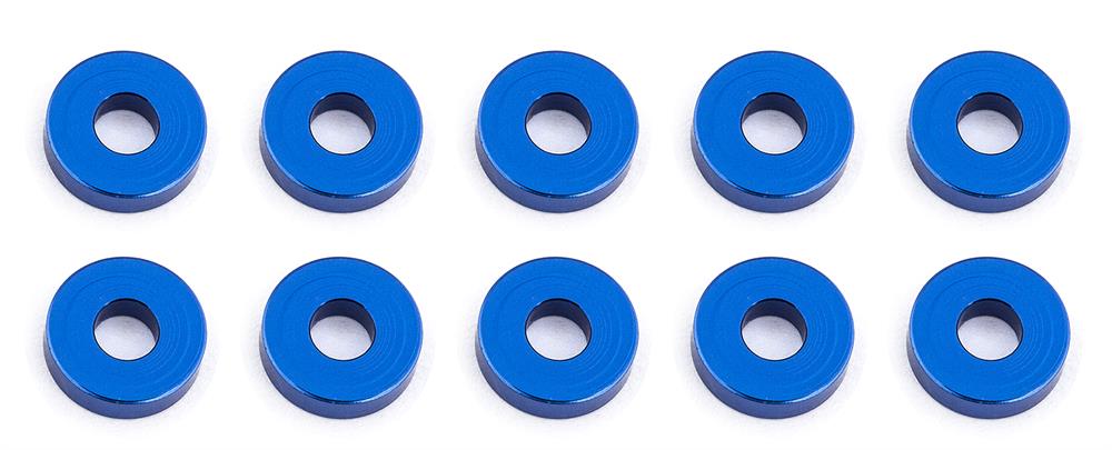 Bulkhead Washers, 7.8x2.0 mm, blue aluminum