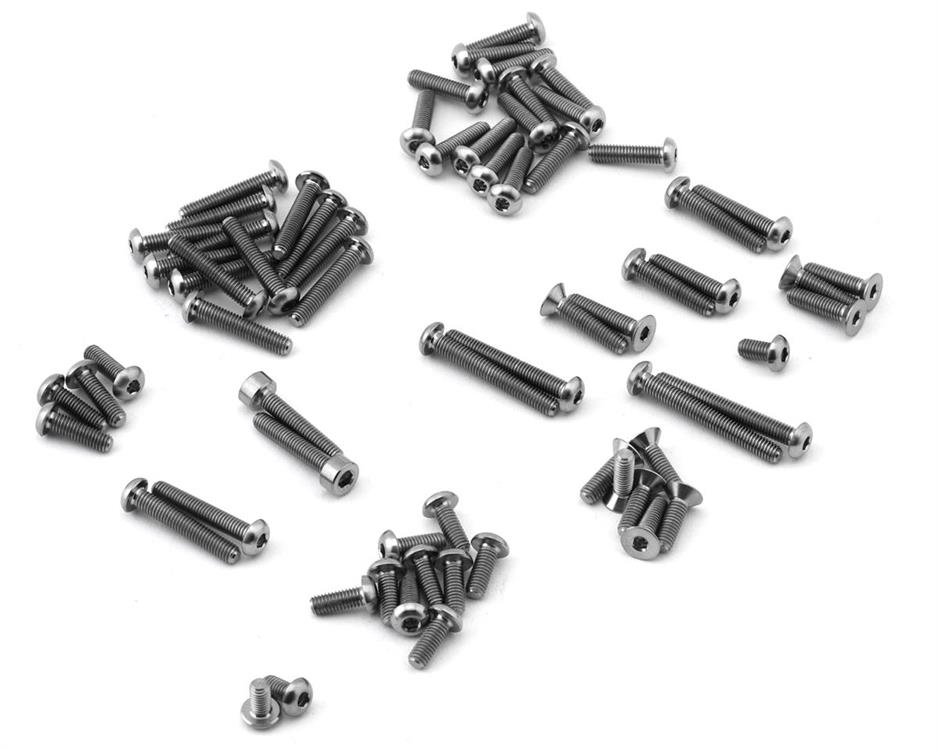 ProTek RC AE RC10B7/B7D "Grade 5" Titanium Screw Kit (67) (Upper)