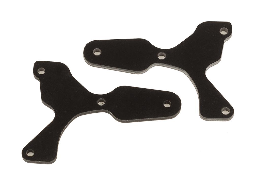 RC8B4 FT front lower suspension arm inserts, G10, 2.0 mm