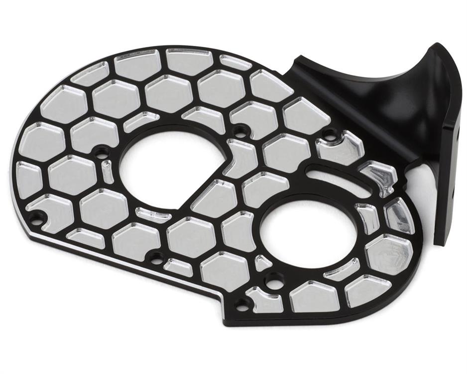 JConcepts RC10 Aluminum Rear Motor Plate Honeycomb (Black)