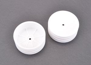 Wheel; Hex Front - White - 2wd - pr